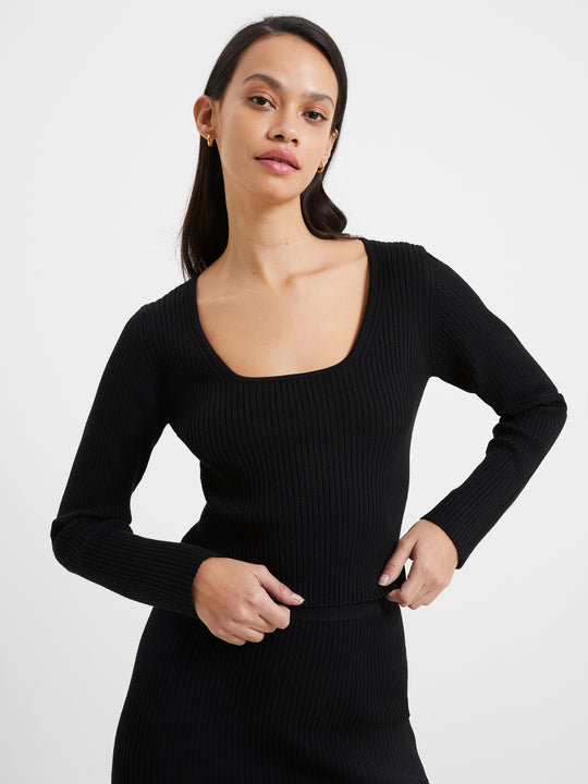 Simona Knit Long Sleeve Sweater